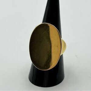 bronzallure chunky Elegant Gold tone Oval Ring